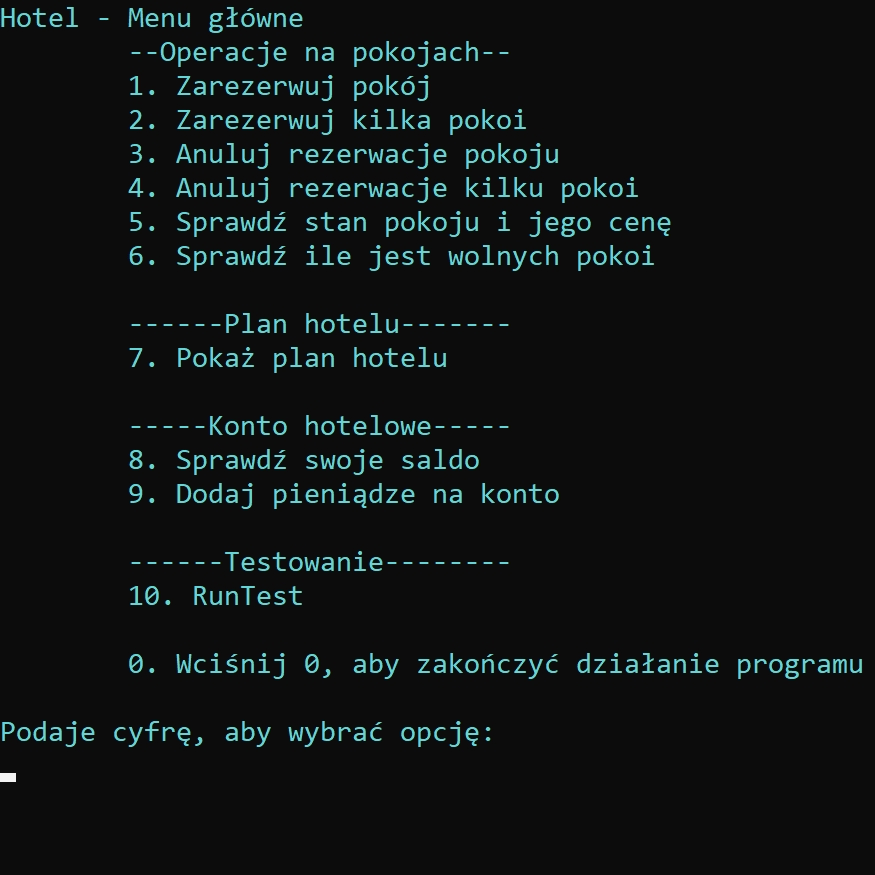 GIF showing university project about hotel room reservation system